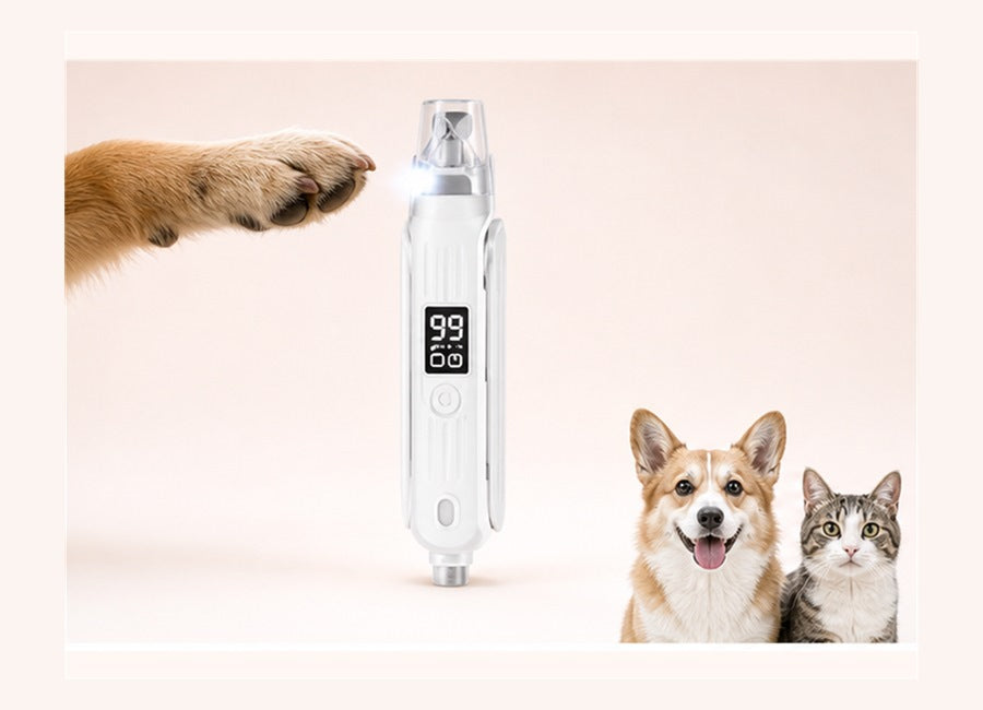 2-in-1 LED Pet Nail Grinder and Trimmer