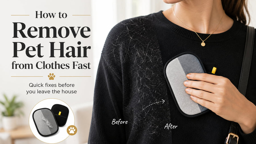 How to Remove Pet Hair from Clothes Fast (Before You Leave the House)