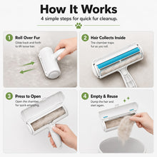 Reusable Pet Hair Remover Roller for Couch, Carpet & Car Seats