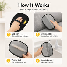 Portable Pet Hair Remover Glove for Clothes, Sofas & Car Seats