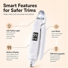 2-in-1 LED Pet Nail Grinder & Trimmer for Dogs & Cats
