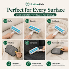 2-in-1 Pet Hair Remover Set – Roller + Glove for Sofa, Car & Clothing