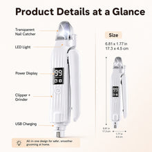 2-in-1 LED Pet Nail Grinder & Trimmer for Dogs & Cats