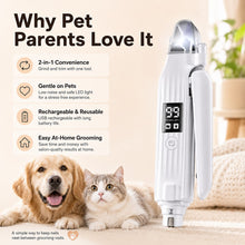 2-in-1 LED Pet Nail Grinder & Trimmer for Dogs & Cats