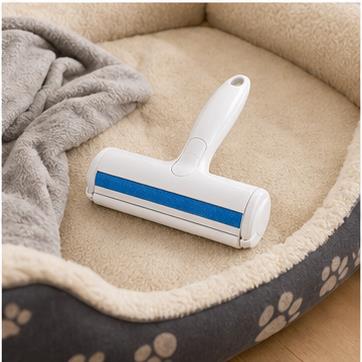 Pet bed cleanup with reusable tools