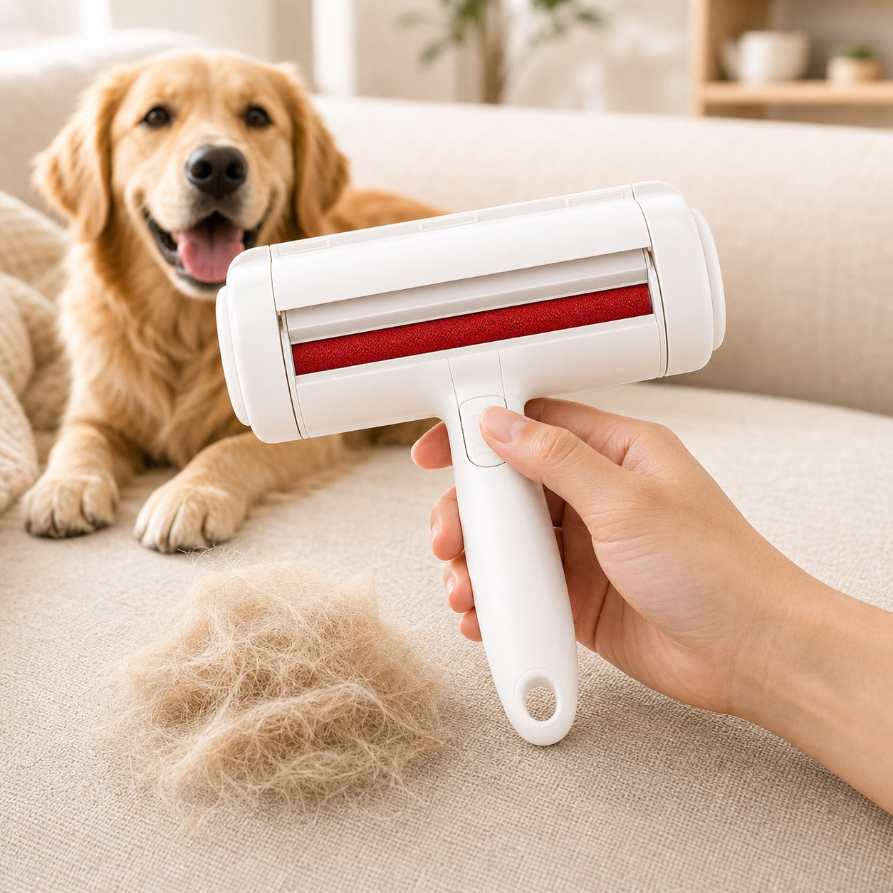Reusable Pet Hair Remover Roller for Couch and Car Seats