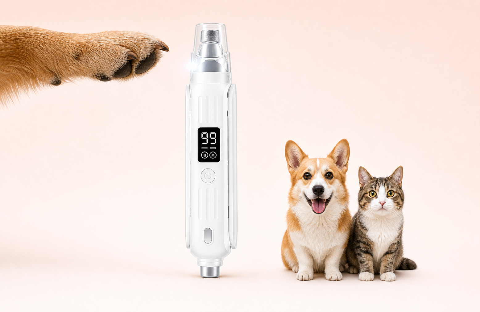 2-in-1 Electric Pet Nail Trimmer & Grinder